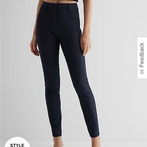 Express High Waisted Skinny Pant in Heather Blue size 8 NWT